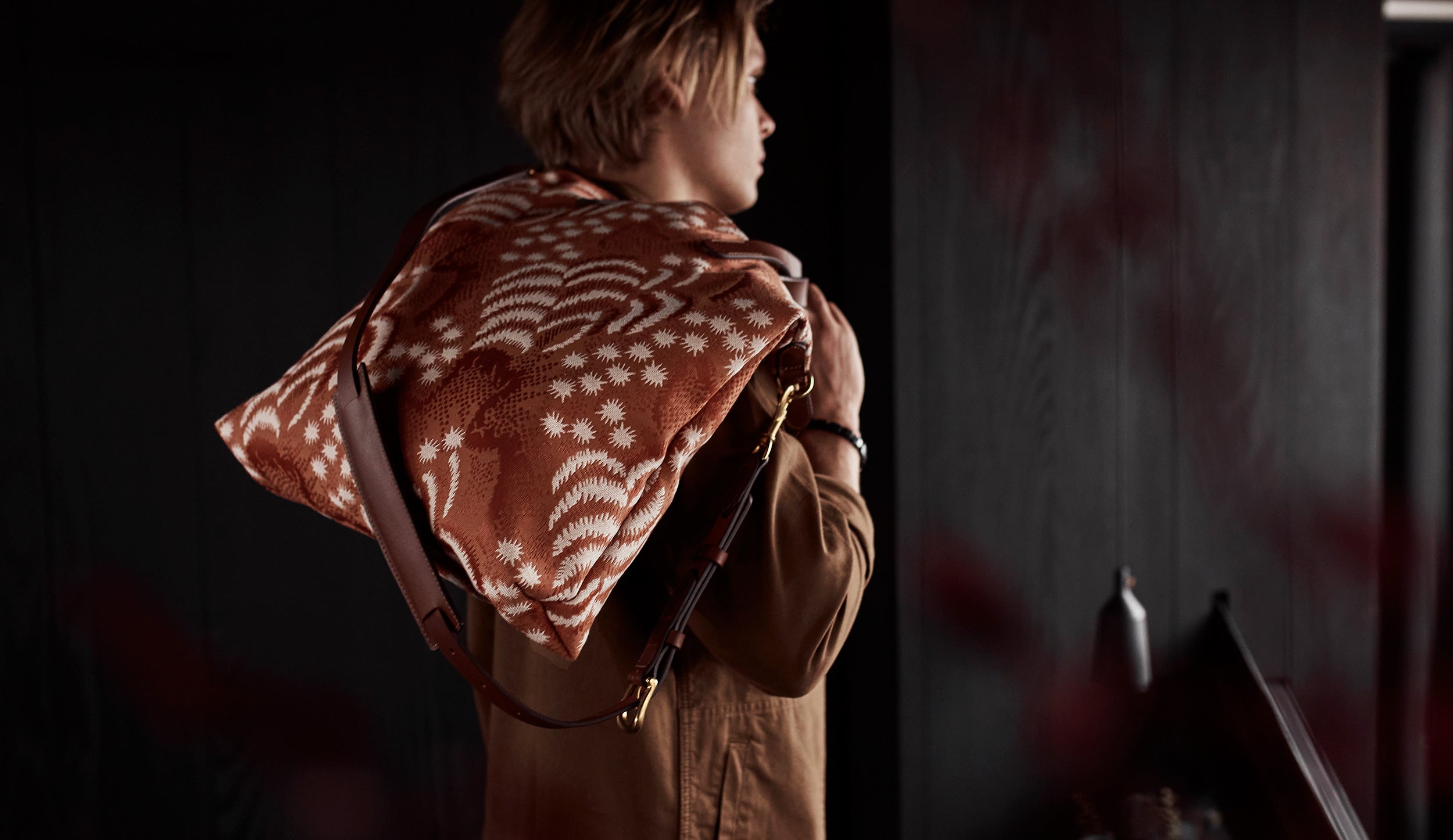 LumaVex - Shopper - Palm Jacquard/Cuoio