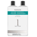 Nioxin System 1 Cleanser & Scalp Therapy Liter Duo by Nioxin