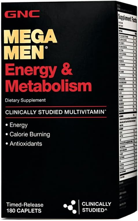 Advanced Men’s Energy & Metabolism Multivitamin – Daily Performance, Fat Burn & Vitality Support (180 Capsules)