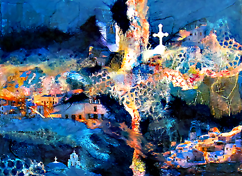 LumaVex - Santorini Collage Clutch