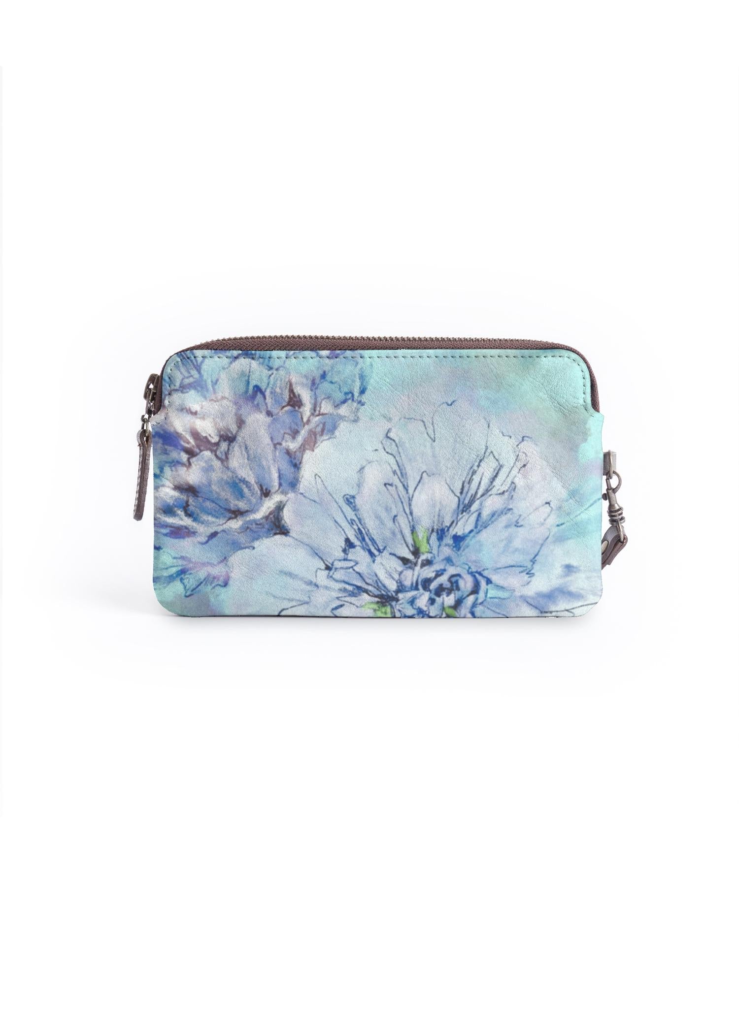 LumaVex - Blue Peonies Clutch