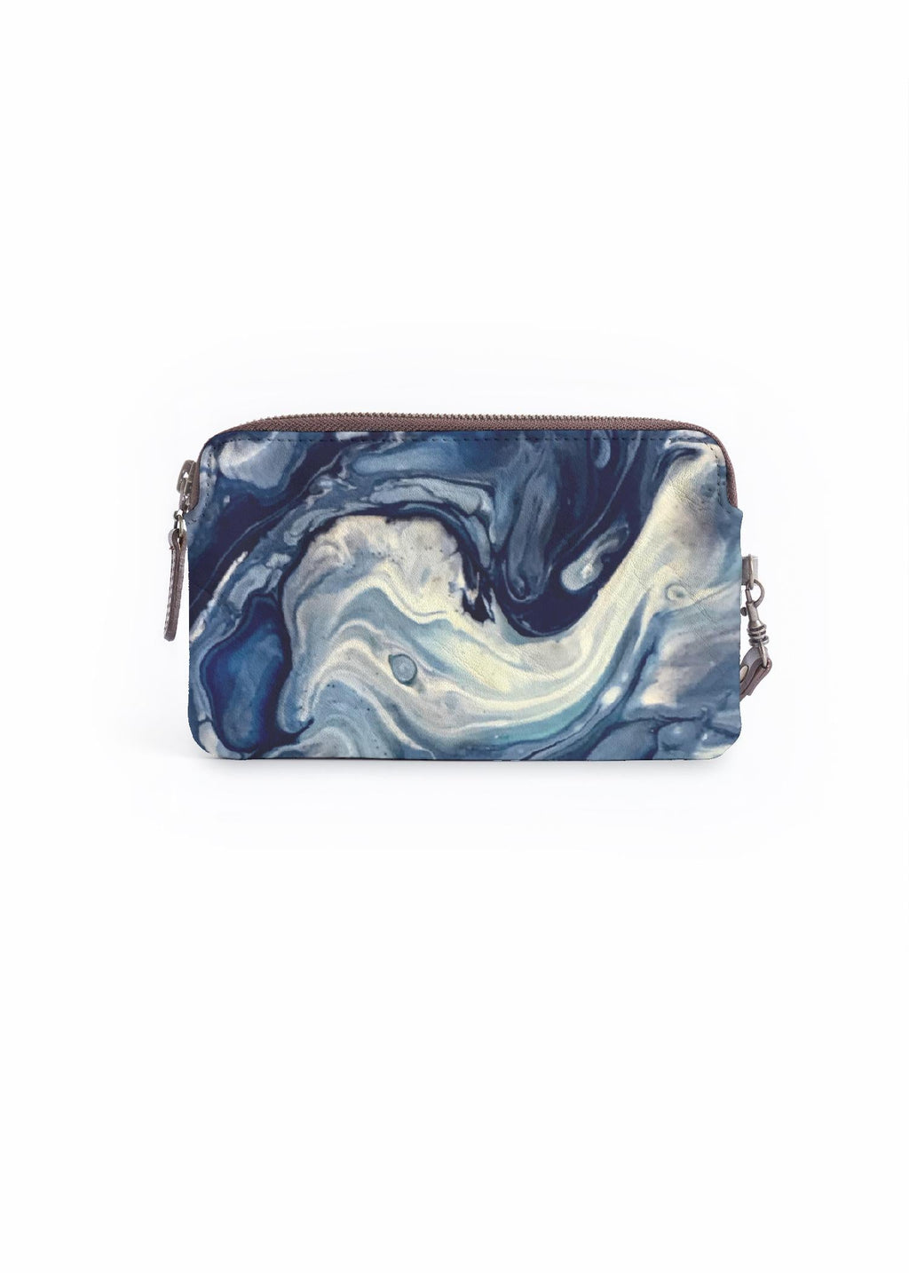 LumaVex - Navy marble clutch