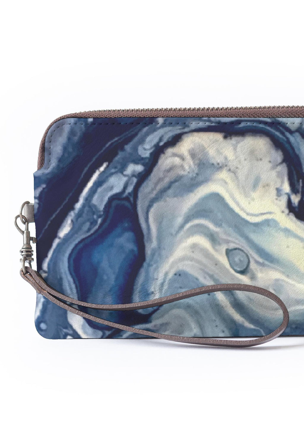 LumaVex - Navy marble clutch