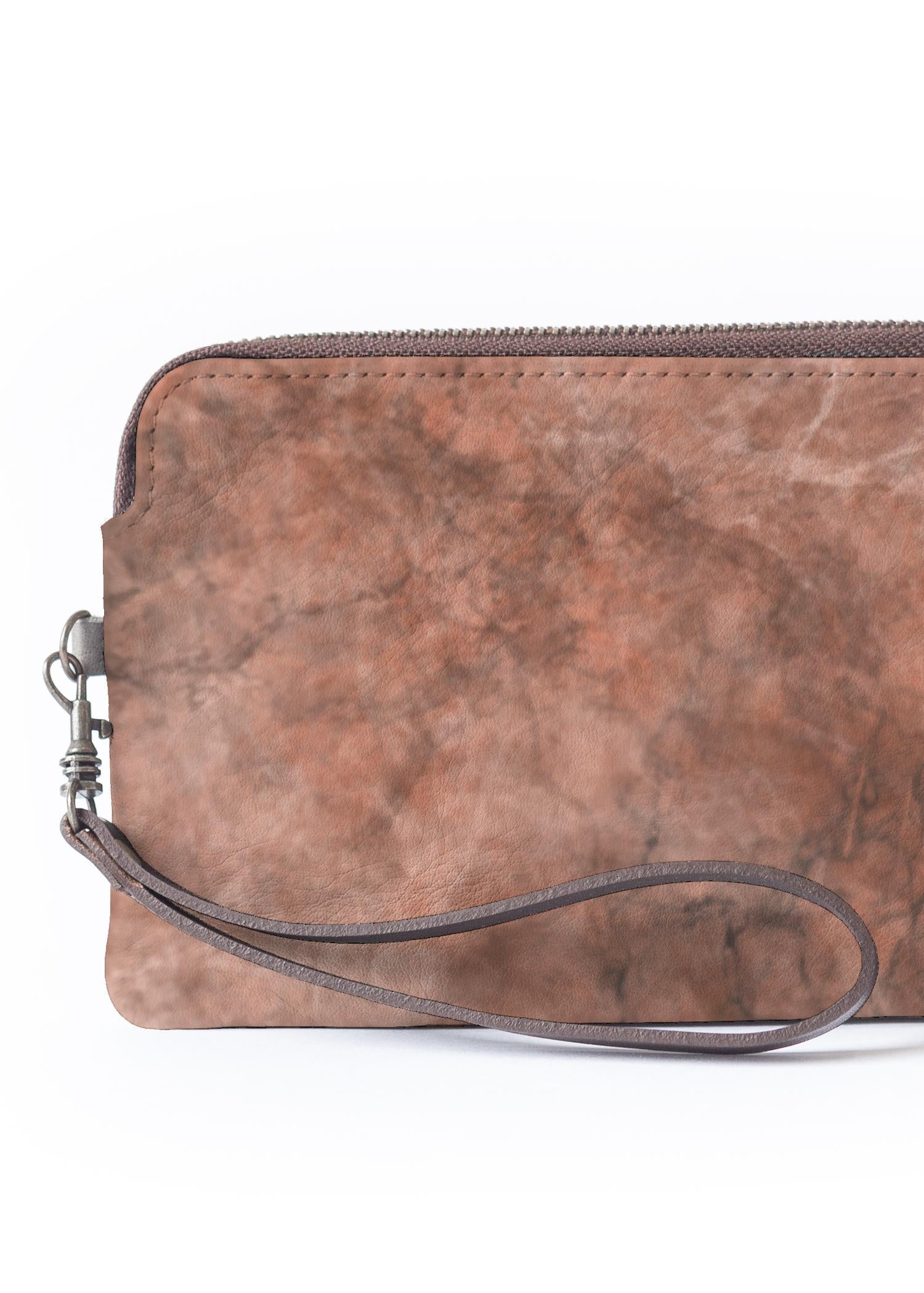 LumaVex - Peach Marble Clutch