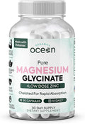 Ultra Absorption Magnesium Glycinate Capsules with Zinc – Muscle Recovery, Deep Sleep & Stress Support Formula (90 Capsules)