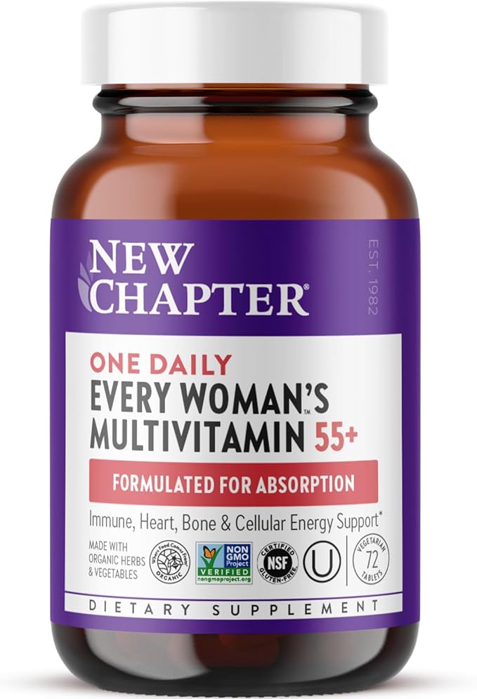 Premium Women’s 55+ Daily Multivitamin – Advanced Immune, Energy & Bone Support Formula (72 Tablets)