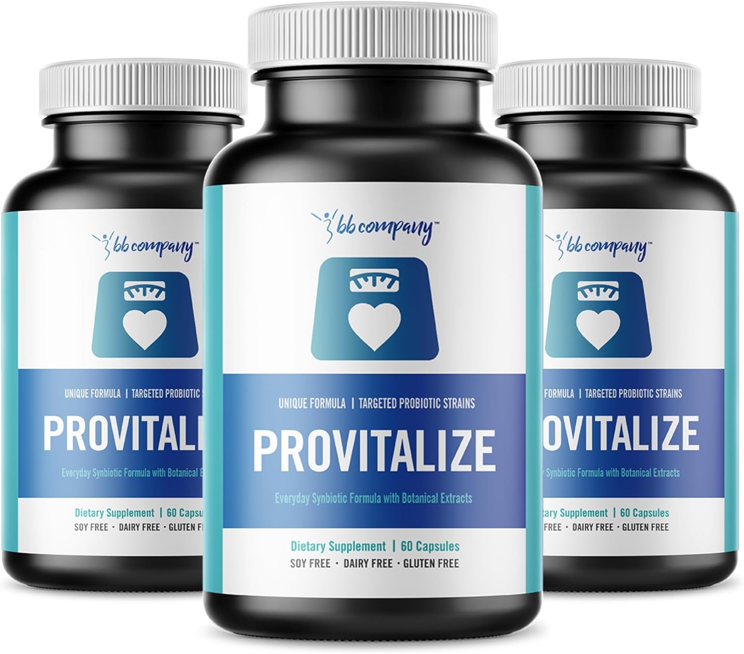 BB Company Provitalize Women’s Probiotic Complex – Gut Health, Bloat Relief & Joint Support (3-Pack)