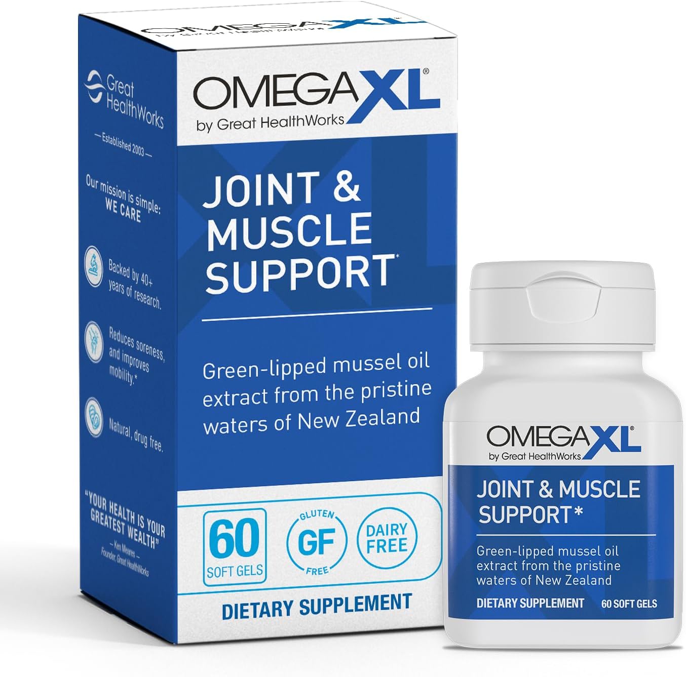 Advanced Joint Support Softgels – Green-Lipped Mussel Oil for Mobility & Muscle Relief (60 Capsules)