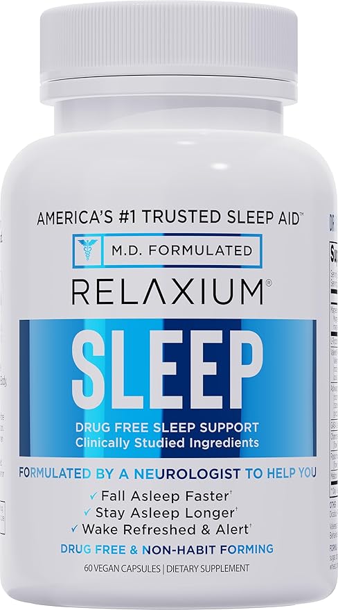 Advanced Sleep Support Capsules – Deep Rest, Stress Relief & Non-Groggy Wake-Up Formula (Natural Nighttime Aid)