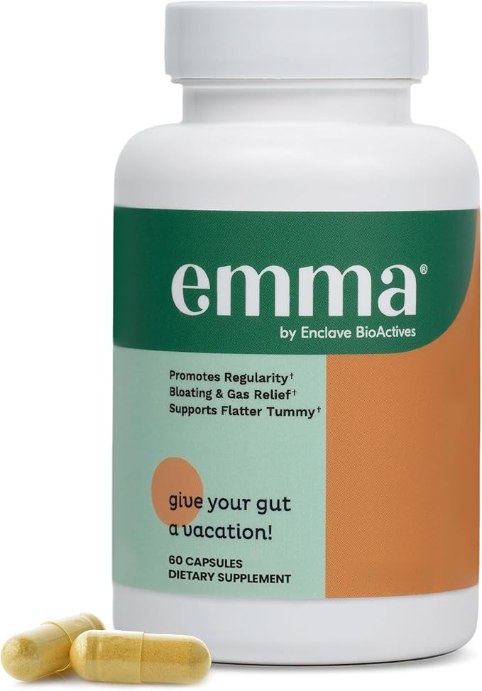 Advanced Gut Relief Capsules – Bloating, Constipation & Digestive Support Formula (Daily Balance, 60 Count)