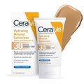 CeraVe Tinted Hydrating Mineral Sunscreen SPF 30 – Sheer Glow Coverage with Zinc & Titanium | Lightweight Face Moisturizer + Sun Protection (Medium, 1.7oz)