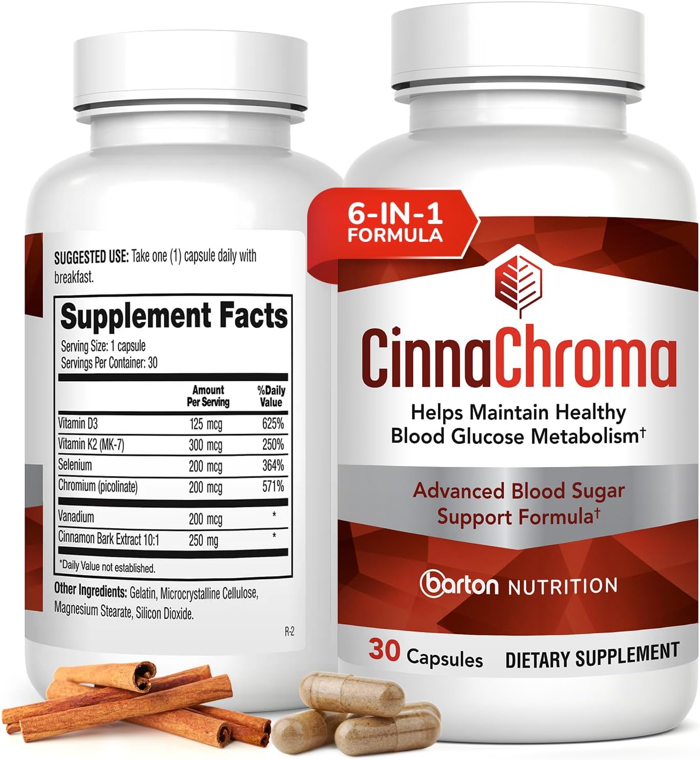 Advanced Cinnamon Metabolism Support Capsules – Sugar Balance & Energy Formula (30 Capsules)