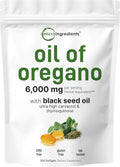 Ultra Strength Oil of Oregano Complex 6000mg – Immune Support with Black Seed Oil (300 Softgels)