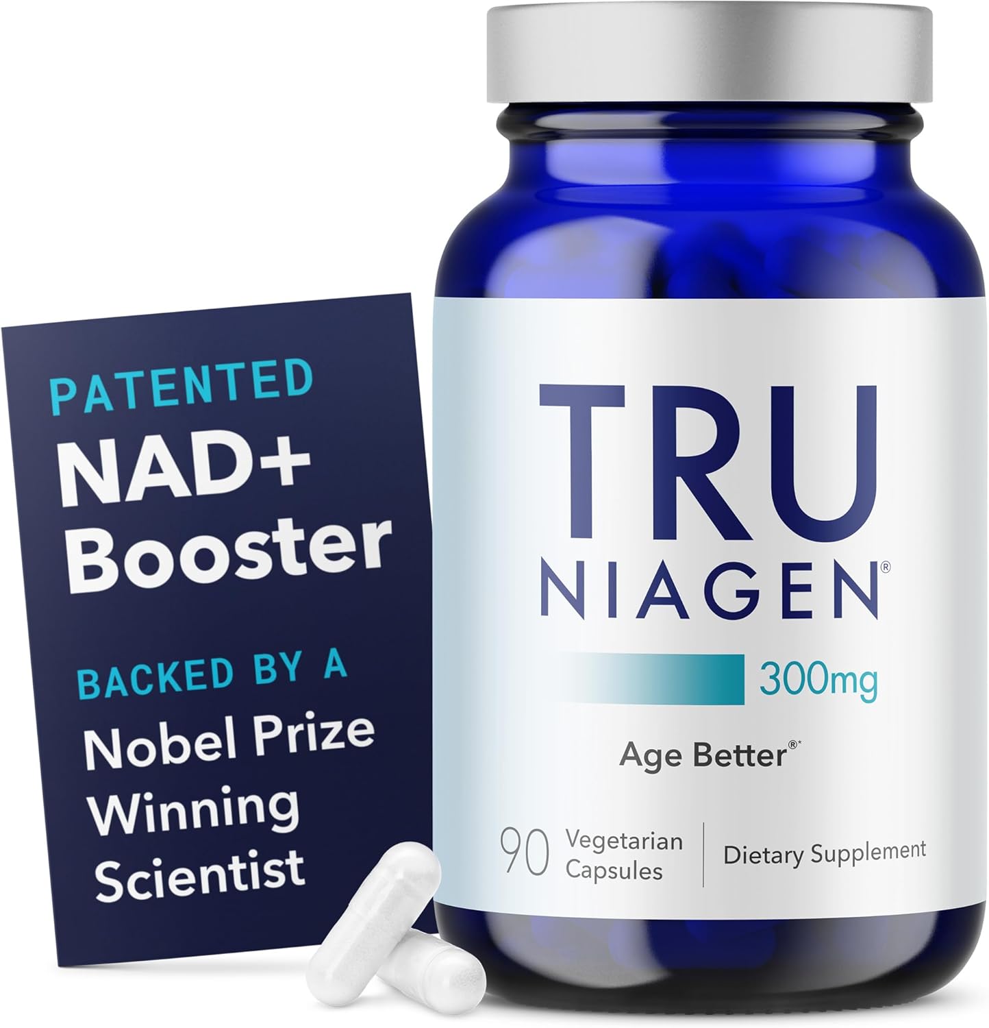 Premium NAD+ Cellular Energy Capsules – Anti-Aging & Vitality Support Formula (300mg, 90 Capsules)