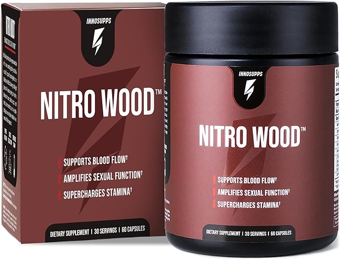 Advanced Nitric Oxide Booster Capsules – Blood Flow, Energy & Stamina Support Formula (60 Count)