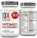 Advanced Methylated Multivitamin Complex for Men – 34-in-1 Daily Wellness Formula with B12, 5-MTHF & NAC (90 Capsules)