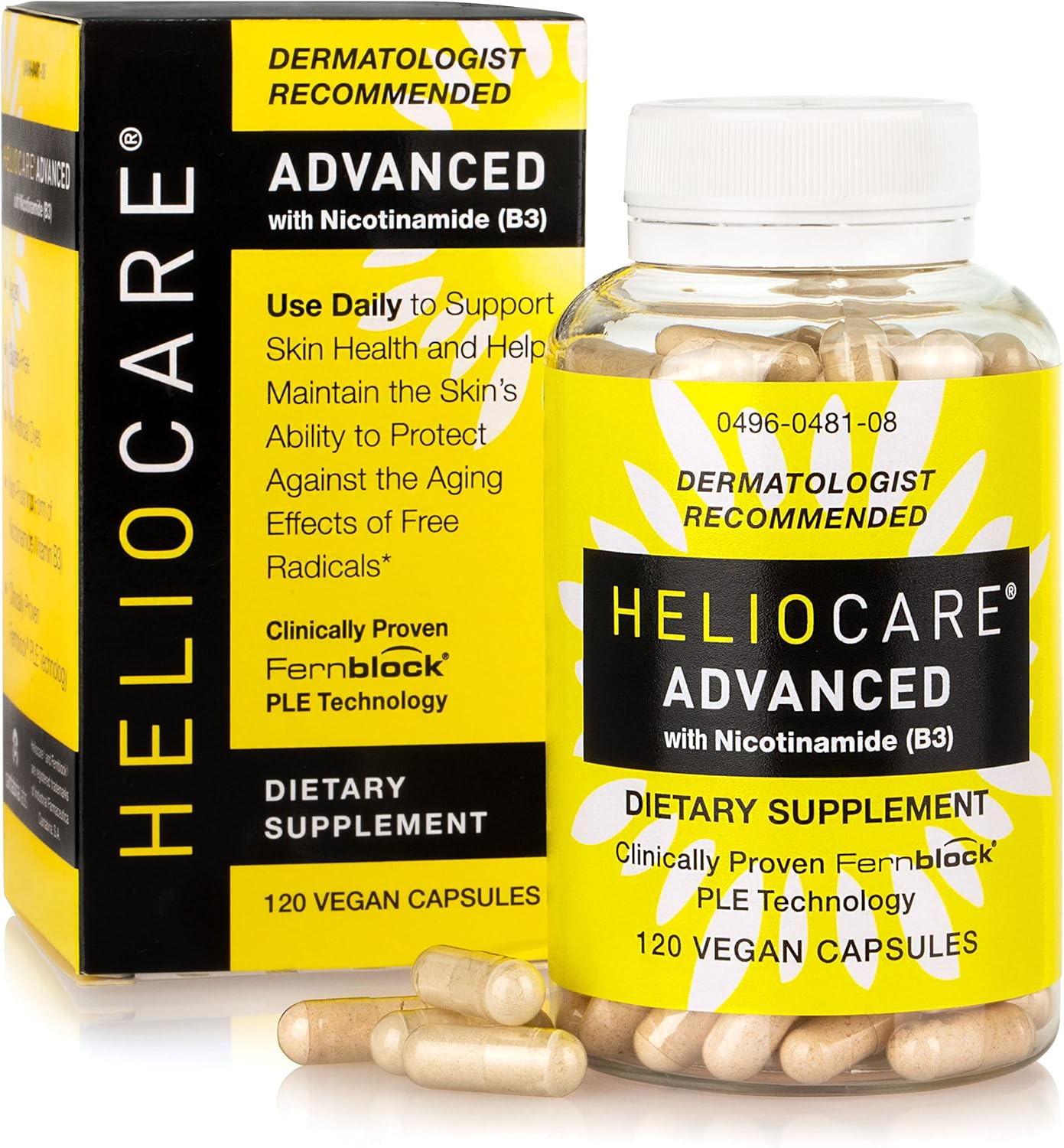 Advanced Skin Defense Capsules – Vitamin B3 & Antioxidant Support Formula (120 Vegan Capsules)