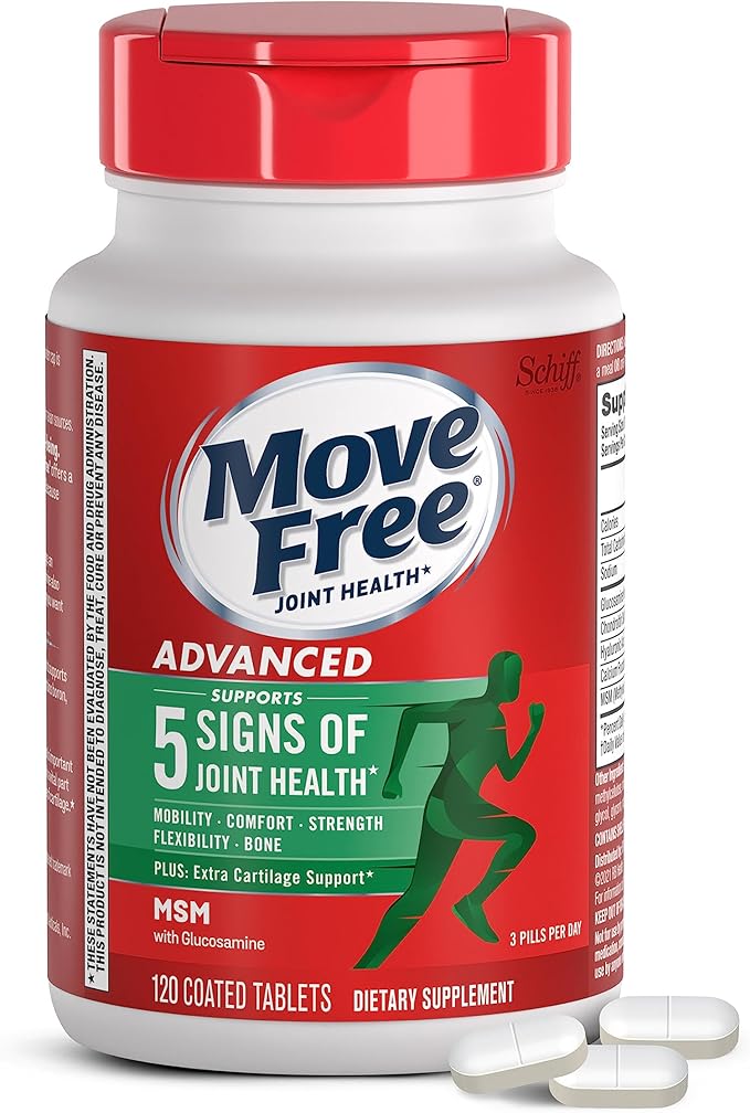 Advanced Joint Support Formula – Glucosamine, Chondroitin & MSM for Mobility, Comfort & Flexibility (120 Tablets)
