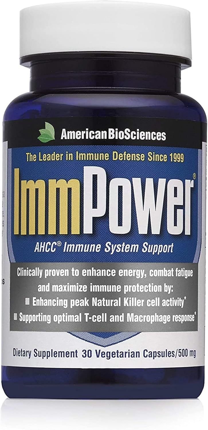 ImmunoBoost AHCC Capsules – Advanced Mushroom-Based Immune Support Formula (500mg, 30 Count)