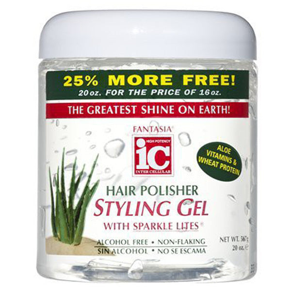 Fantasia Hair Polisher Styling Gel with Sparkle Lites by Fantasia Hair Care