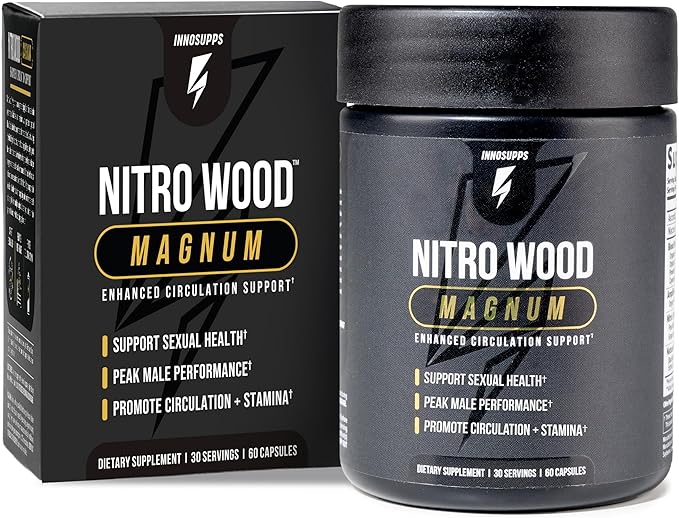 Nitric Oxide Booster Capsules – Blood Flow, Circulation & Stamina Support | Endurance & Performance Formula | 60 Veg Capsules