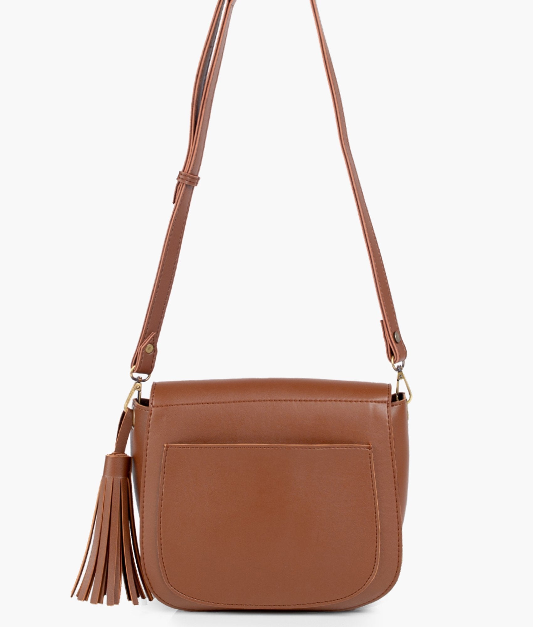 LumaVex - Brown foldover saddle bag