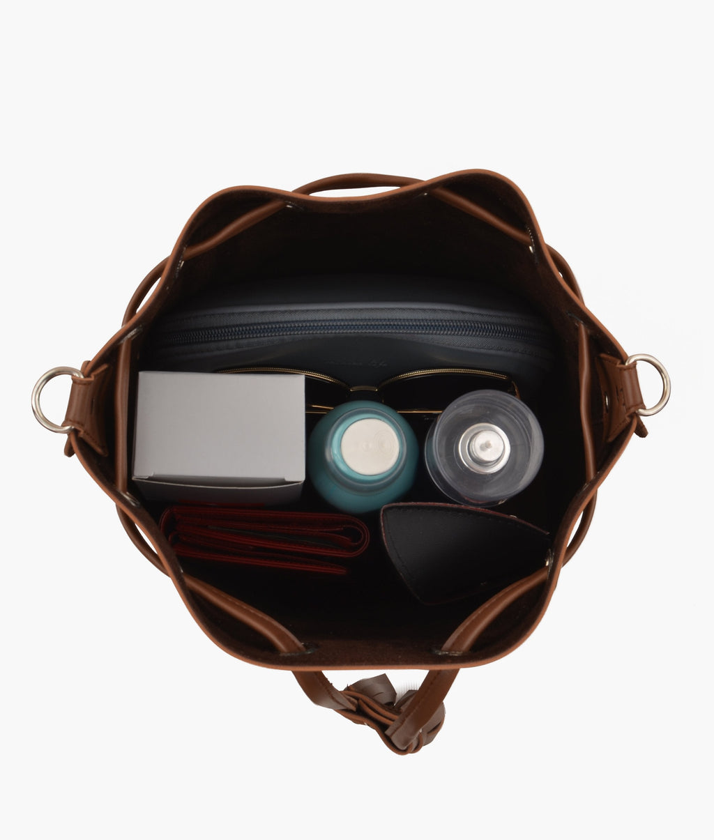 LumaVex - Horse brown bucket bag