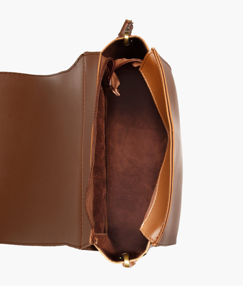 LumaVex - Brown foldover saddle bag