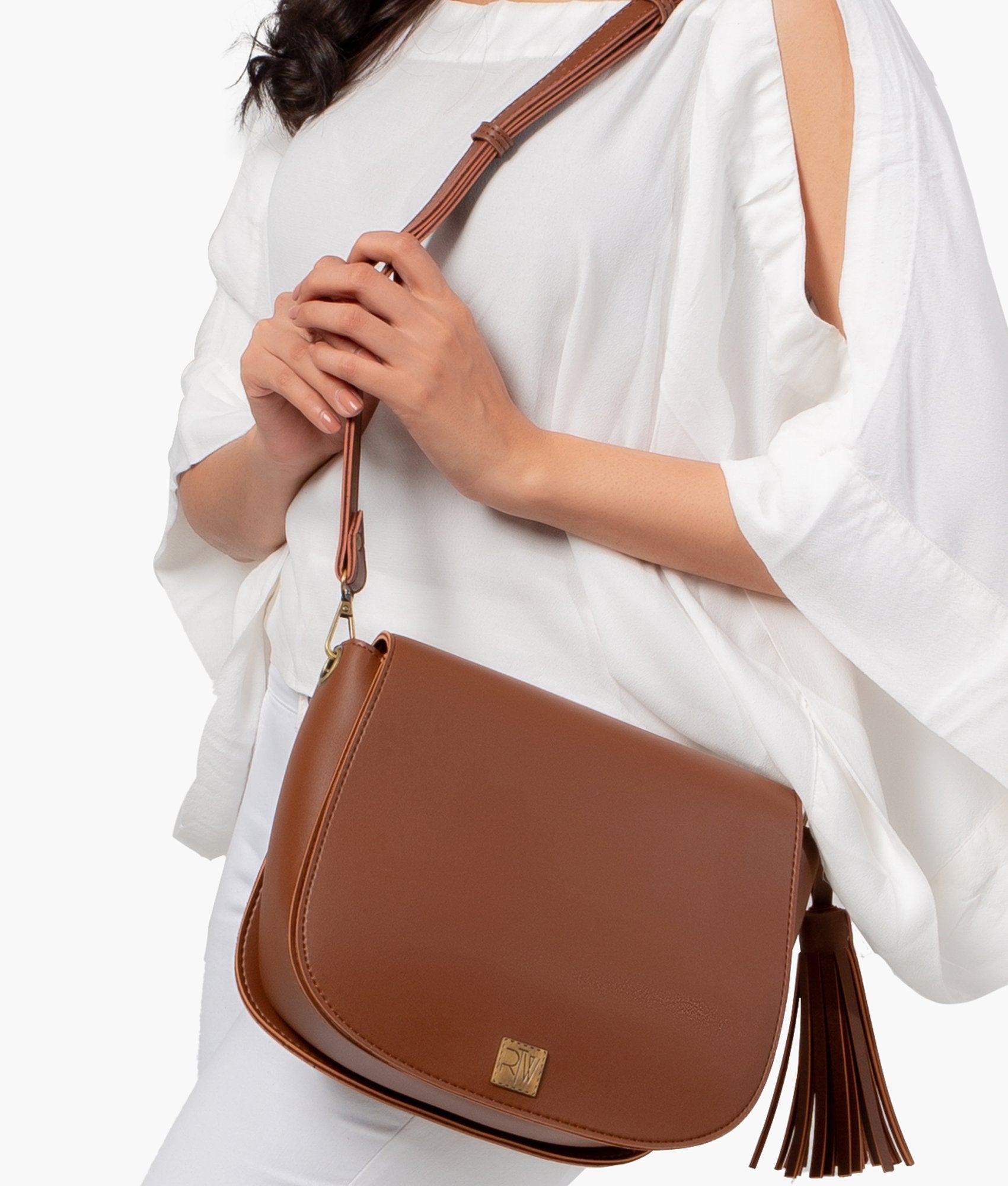 LumaVex - Brown foldover saddle bag