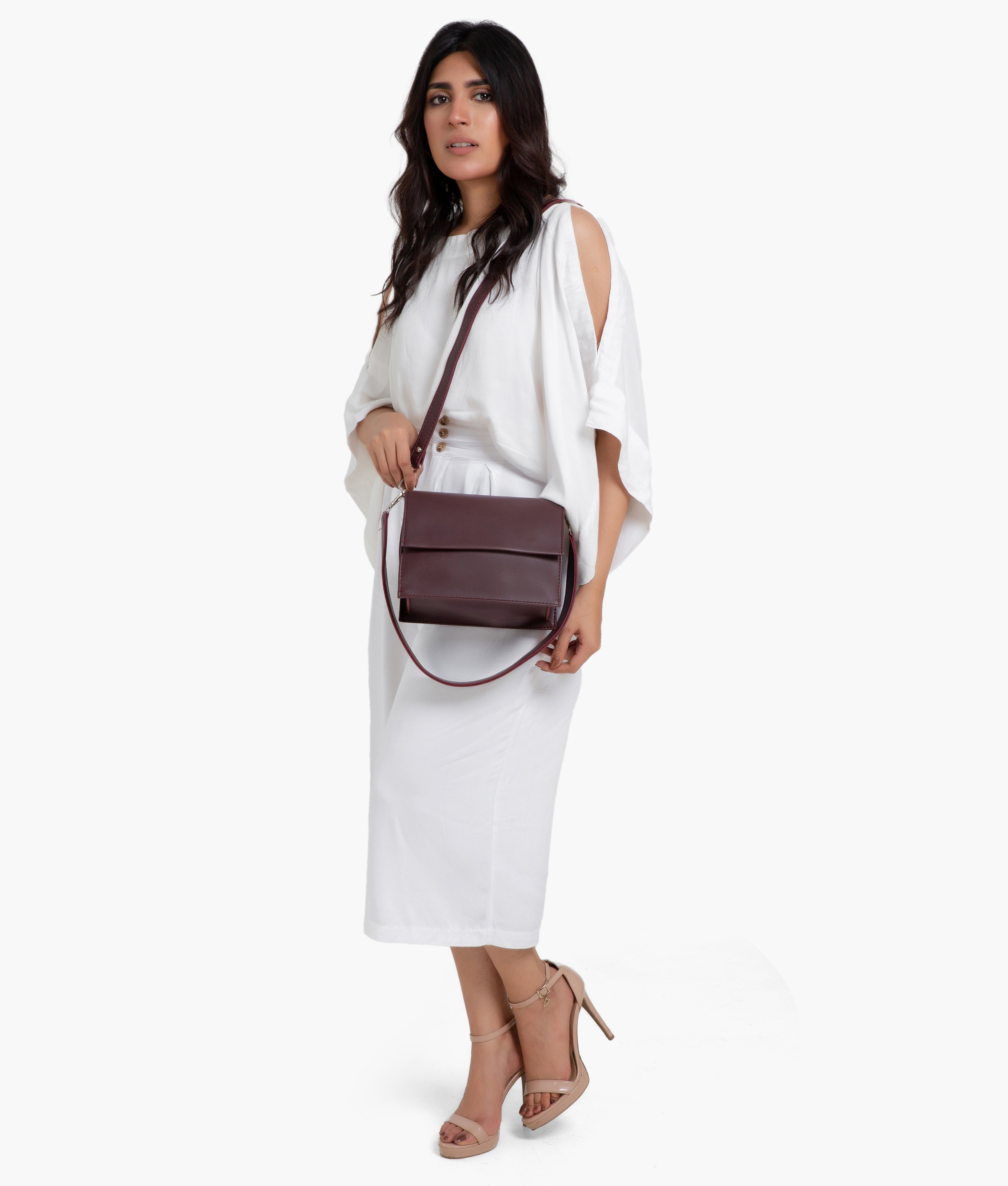 LumaVex - Burgundy mini cross-body bag