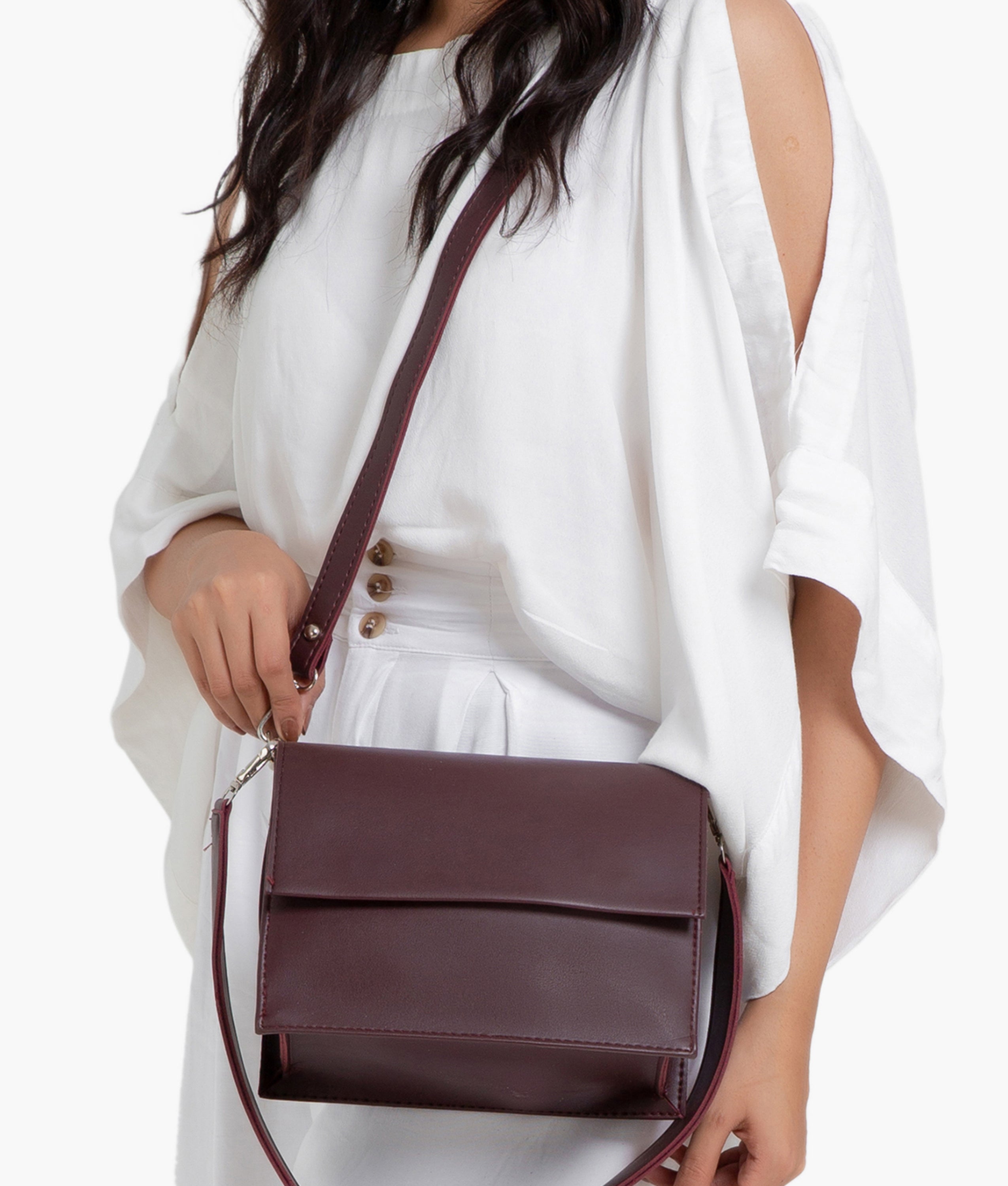 LumaVex - Burgundy mini cross-body bag