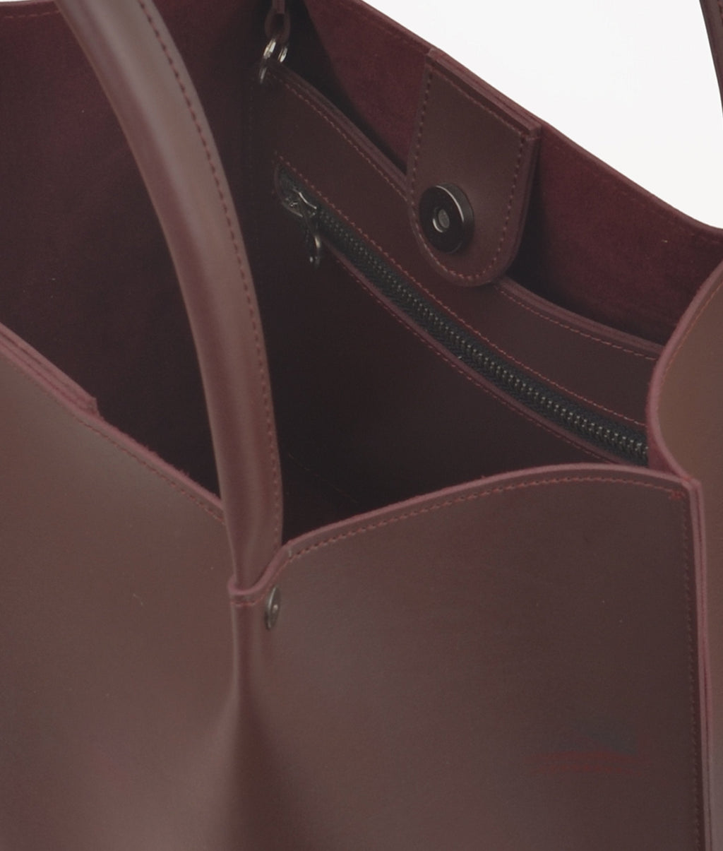 LumaVex - Burgundy tote bag
