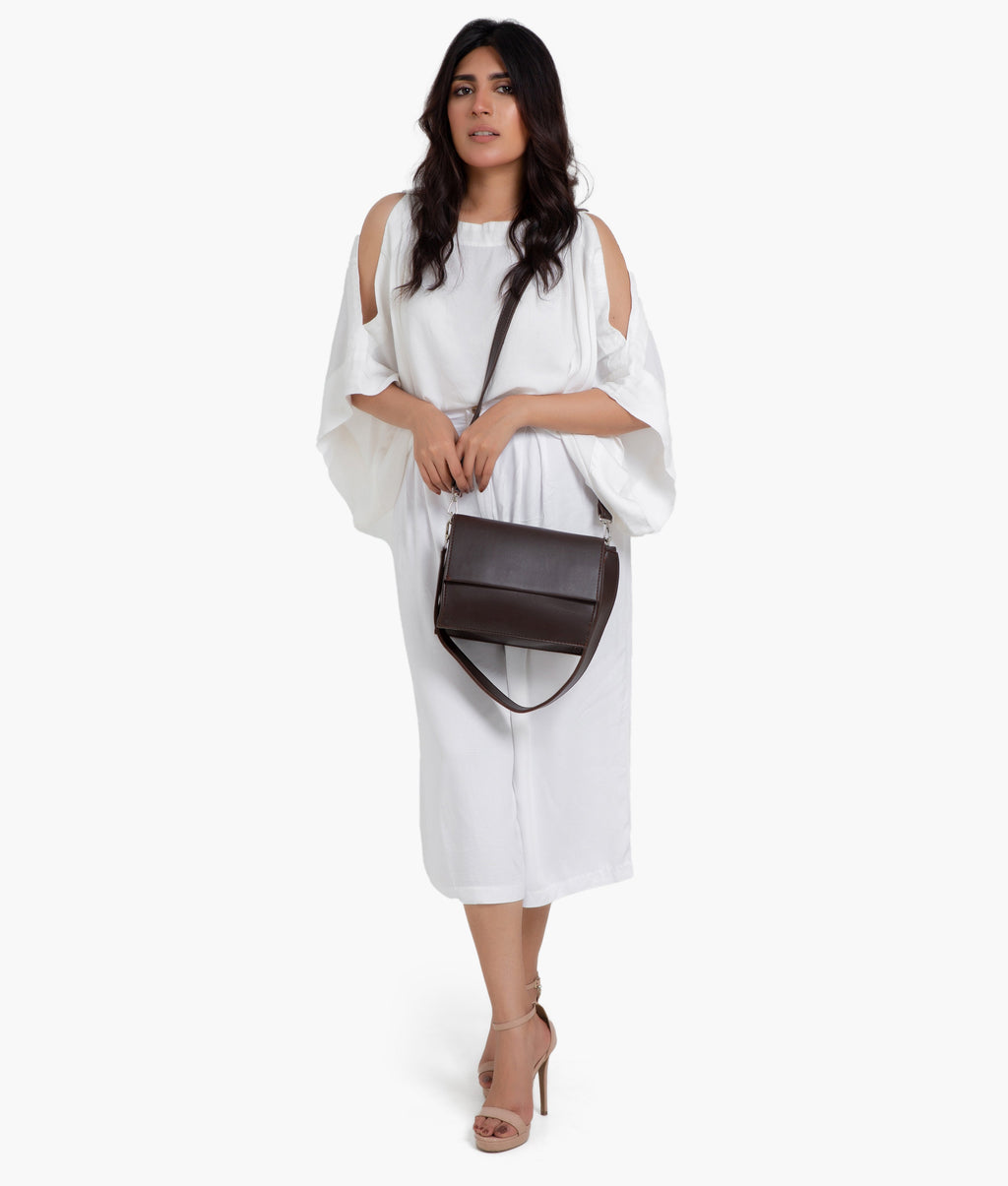 LumaVex - Dark brown mini cross-body bag