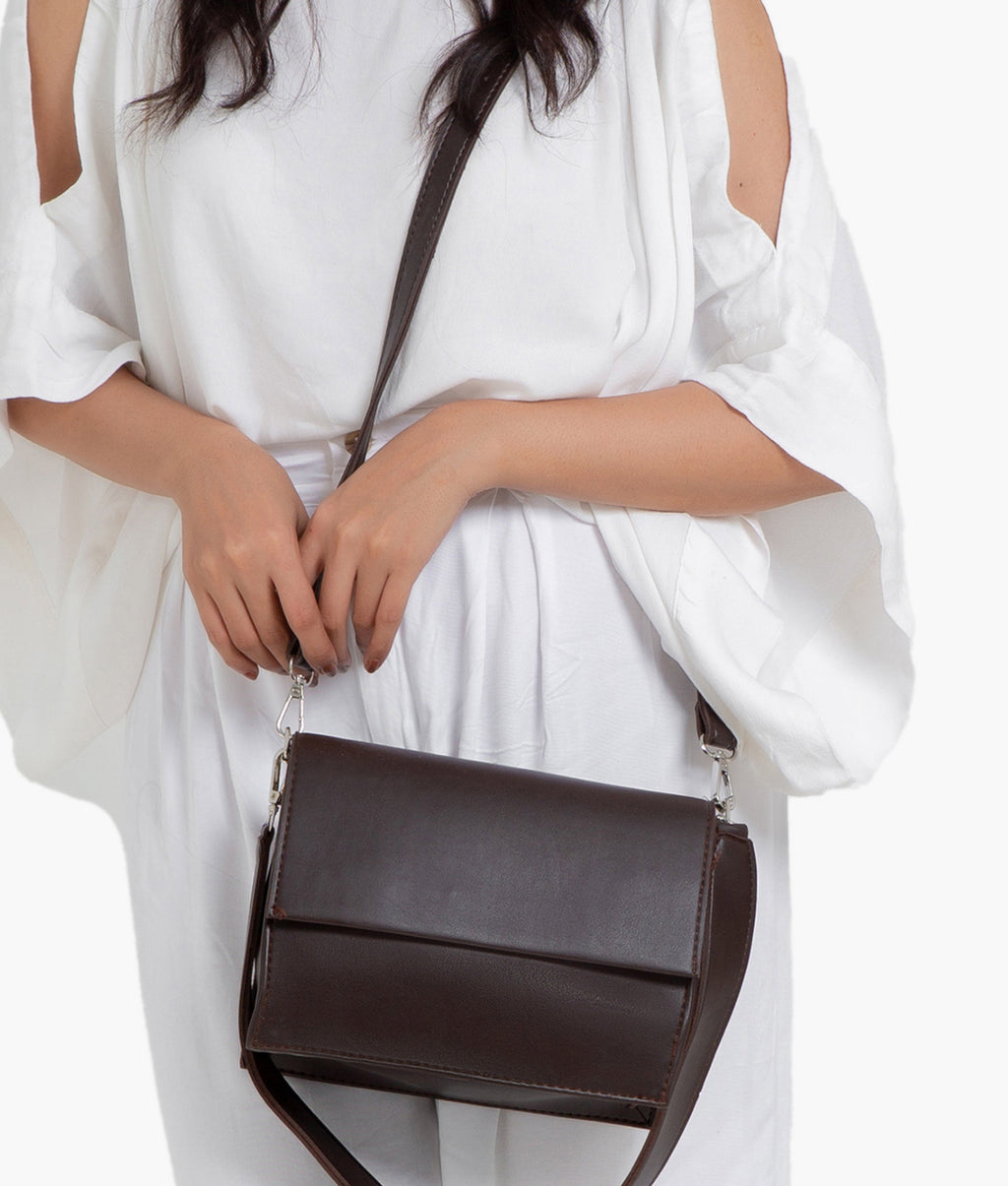 LumaVex - Dark brown mini cross-body bag