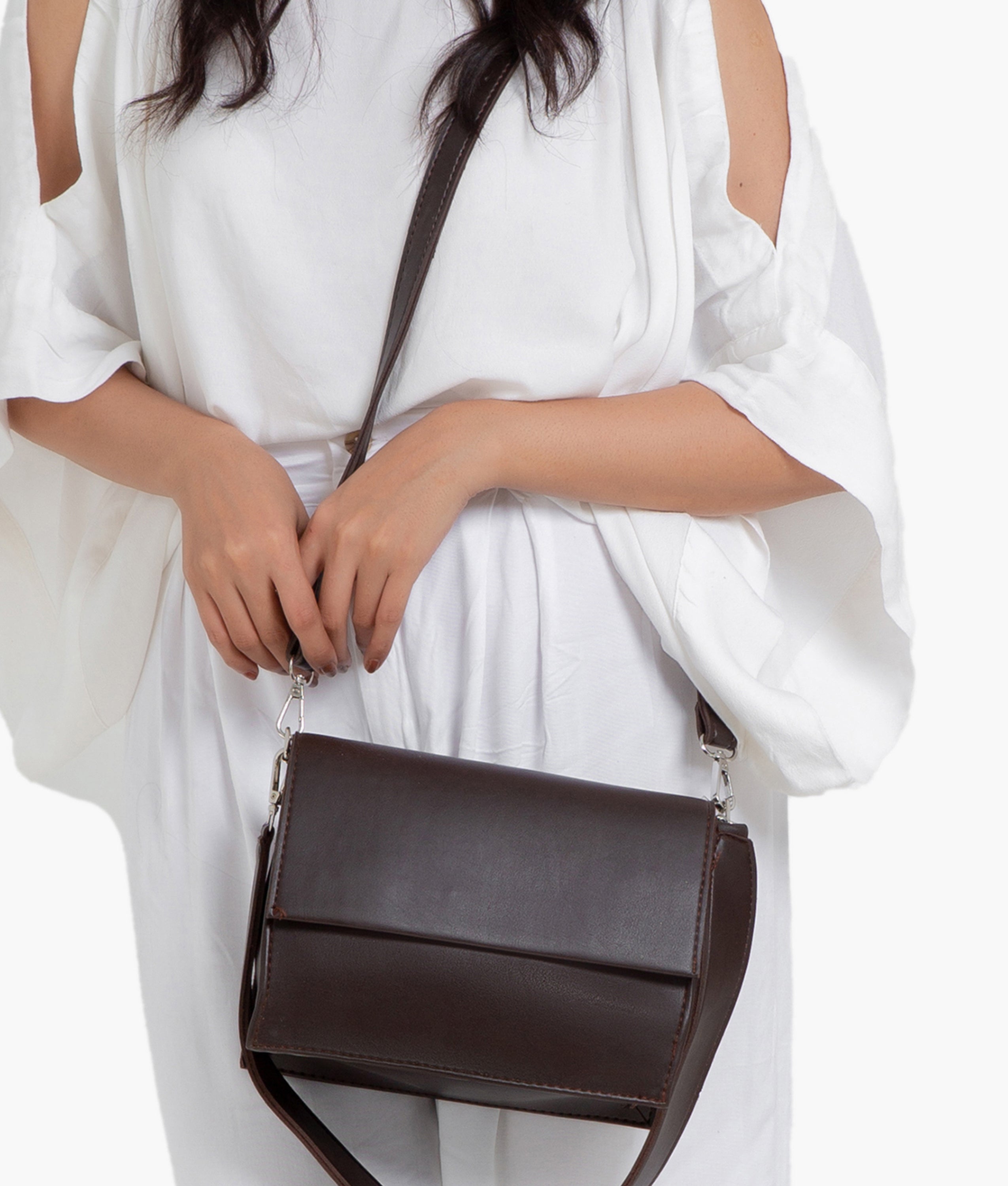 LumaVex - Dark brown mini cross-body bag