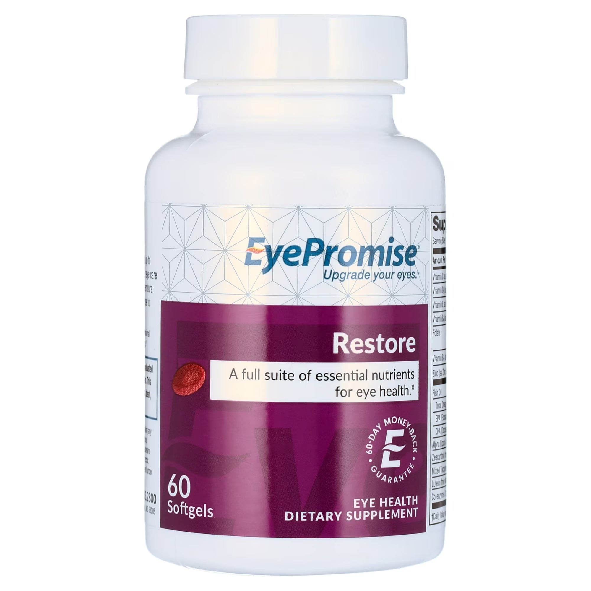 Advanced Eye Health Support Softgels – Lutein, Zeaxanthin, Omega-3 & Essential Vitamins for Vision Protection (60 Capsules)
