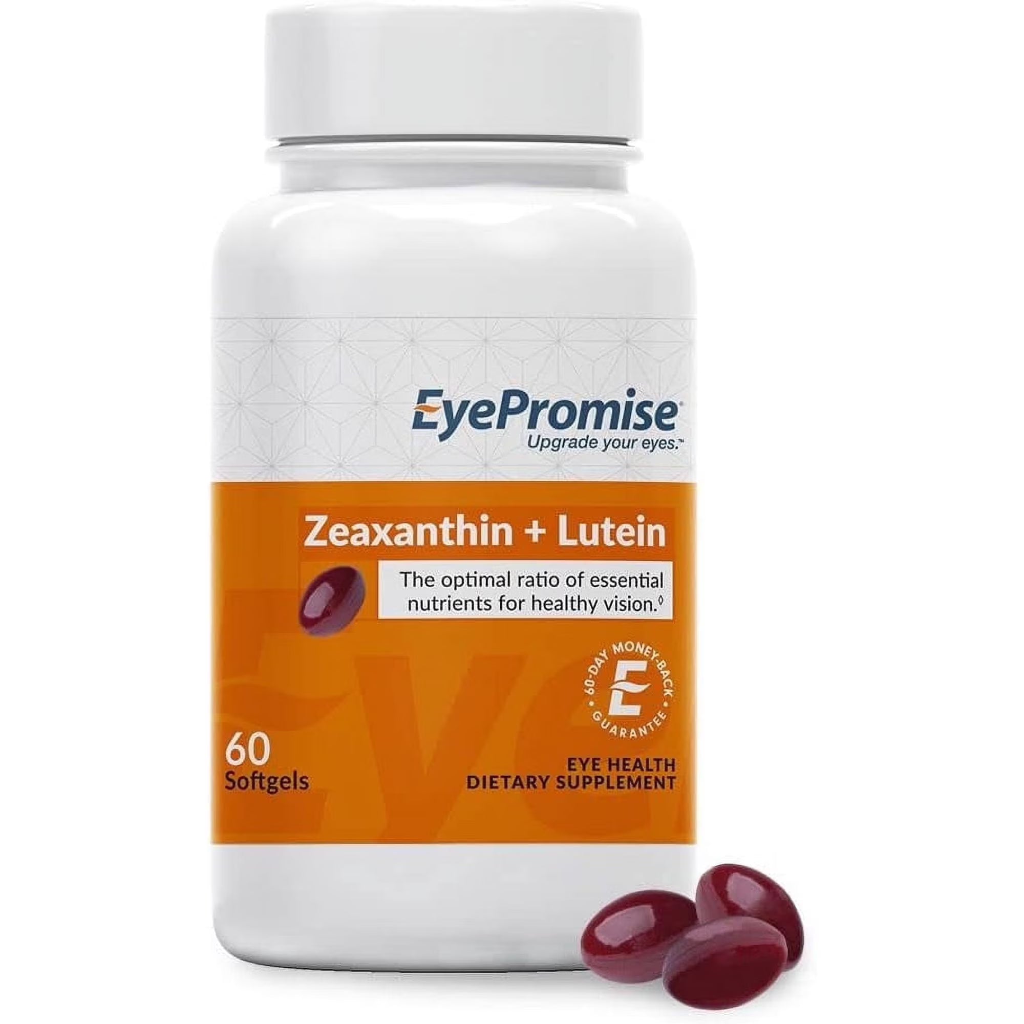 Macular Vision Support Softgels – Lutein + Zeaxanthin Antioxidant Formula for Eye Health (60 Capsules)