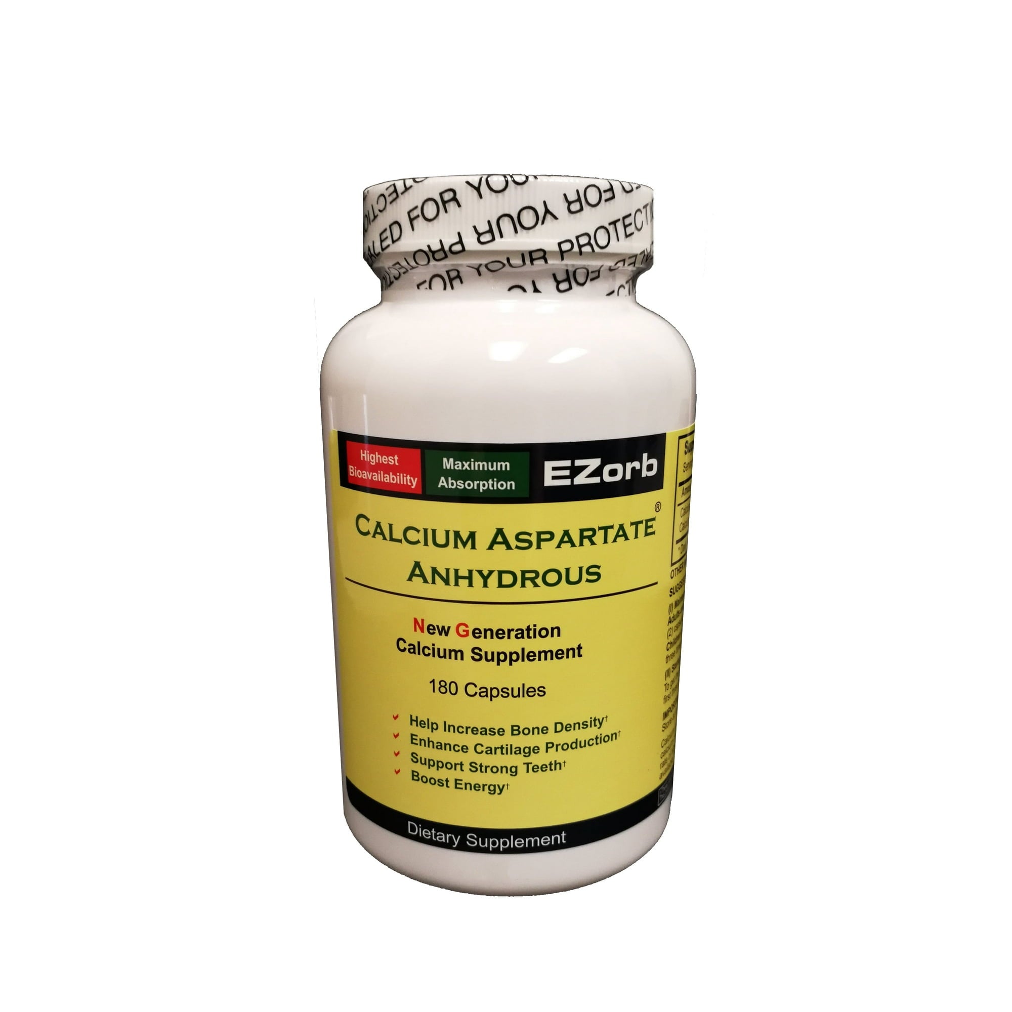 Ultra-Absorption Calcium Complex Capsules – Advanced Bone, Joint & Muscle Support with Bioavailable Calcium Aspartate (180 Capsules)