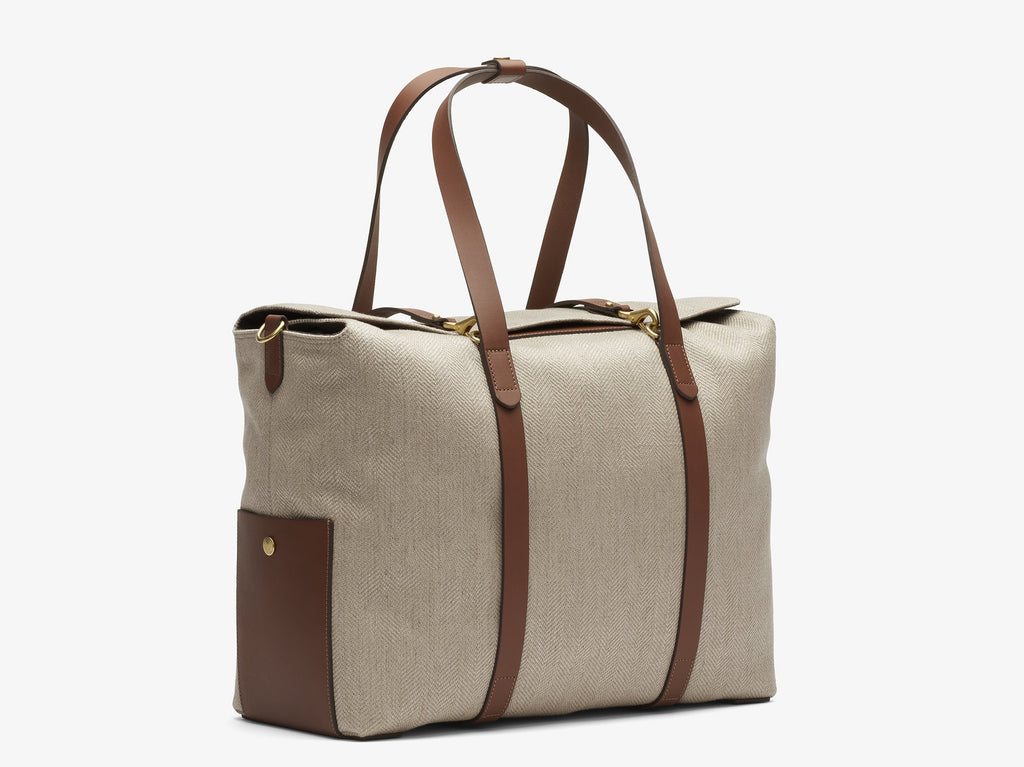 LumaVex - Mega Tote - Grand Herringbone/Cuoio