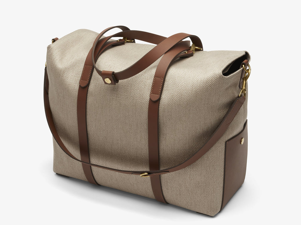 LumaVex - Mega Tote - Grand Herringbone/Cuoio