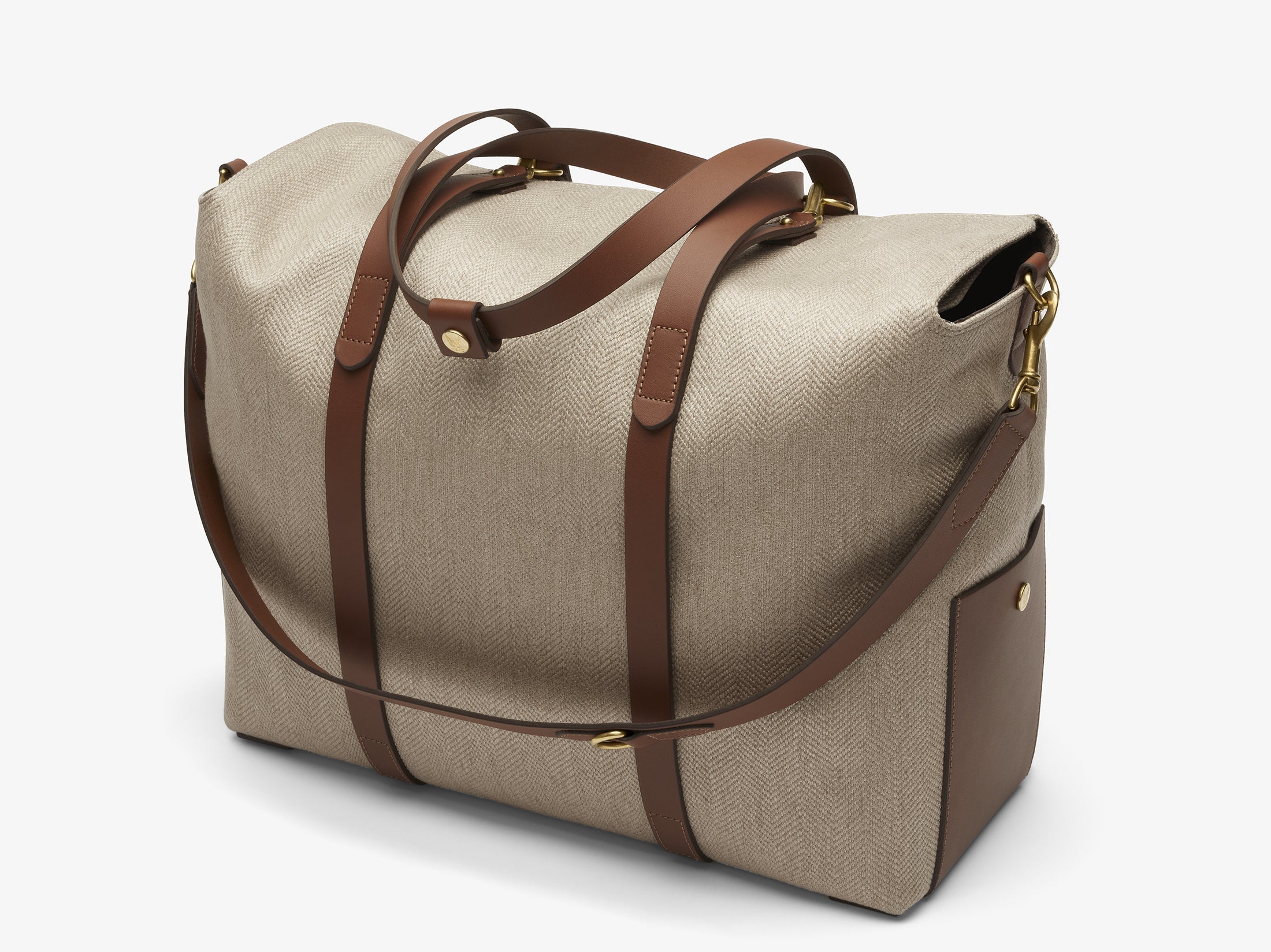 LumaVex - Mega Tote - Grand Herringbone/Cuoio