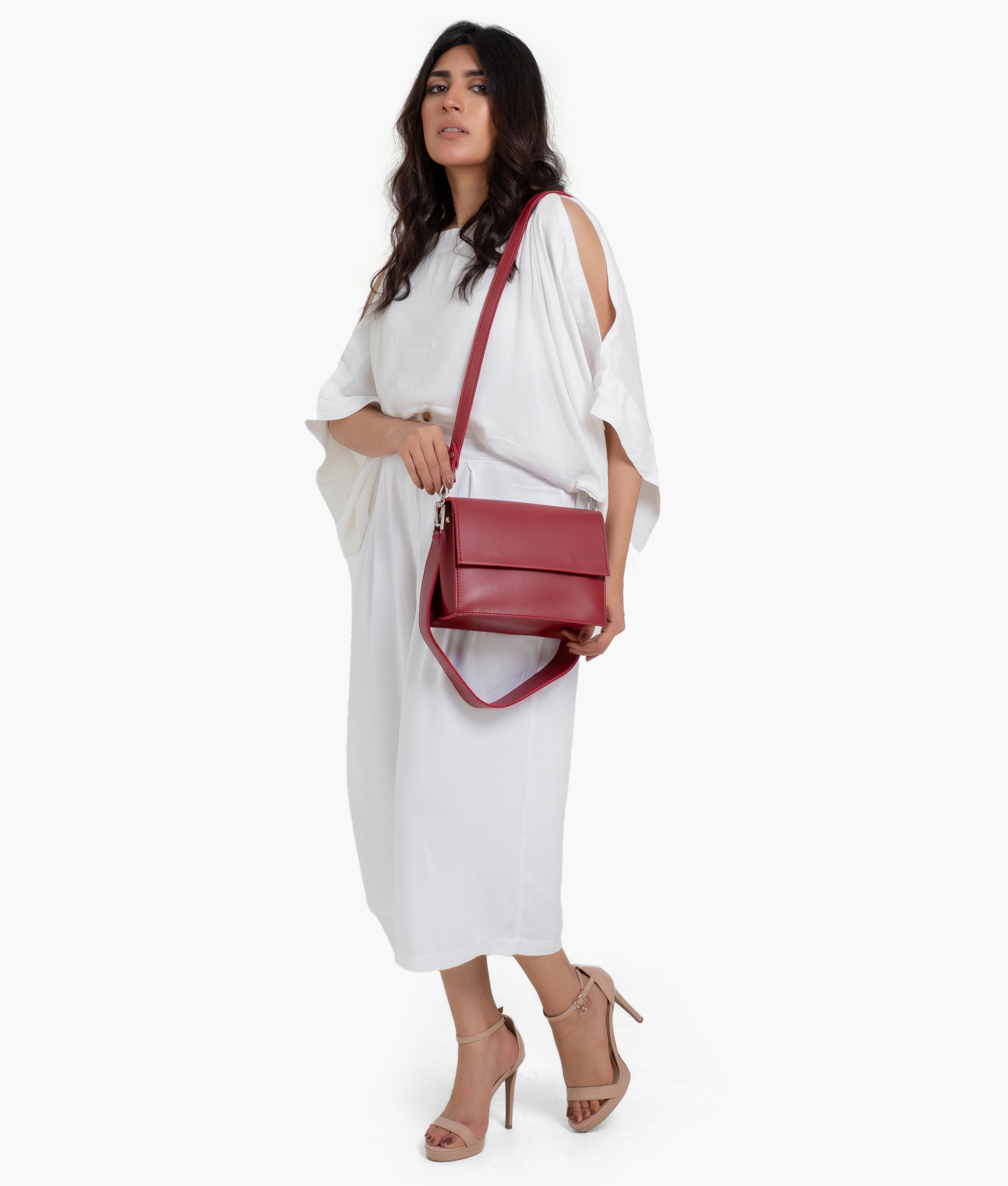 LumaVex - Maroon mini cross-body bag