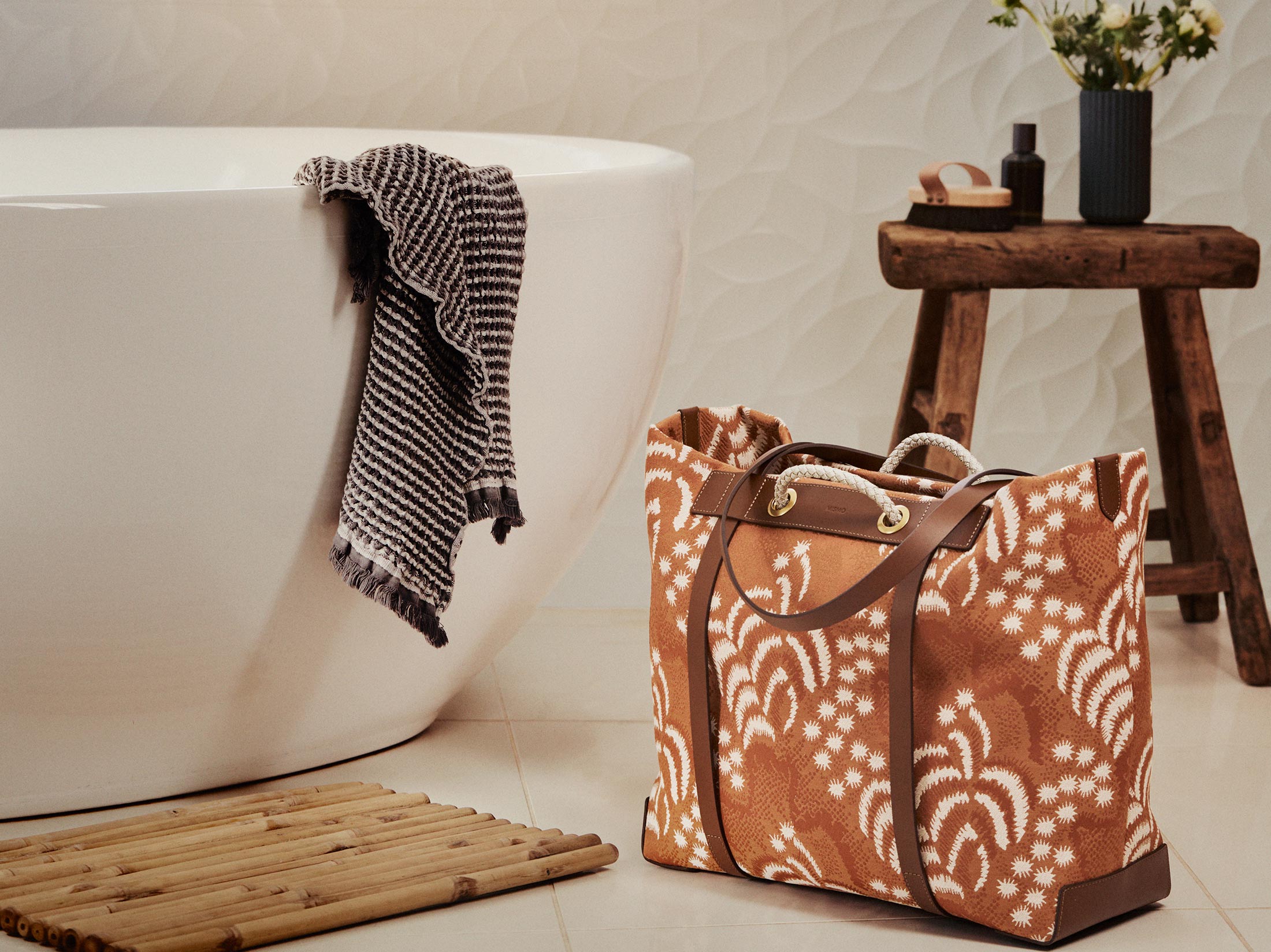 LumaVex - Seaside - Palm Jacquard/Cuoio