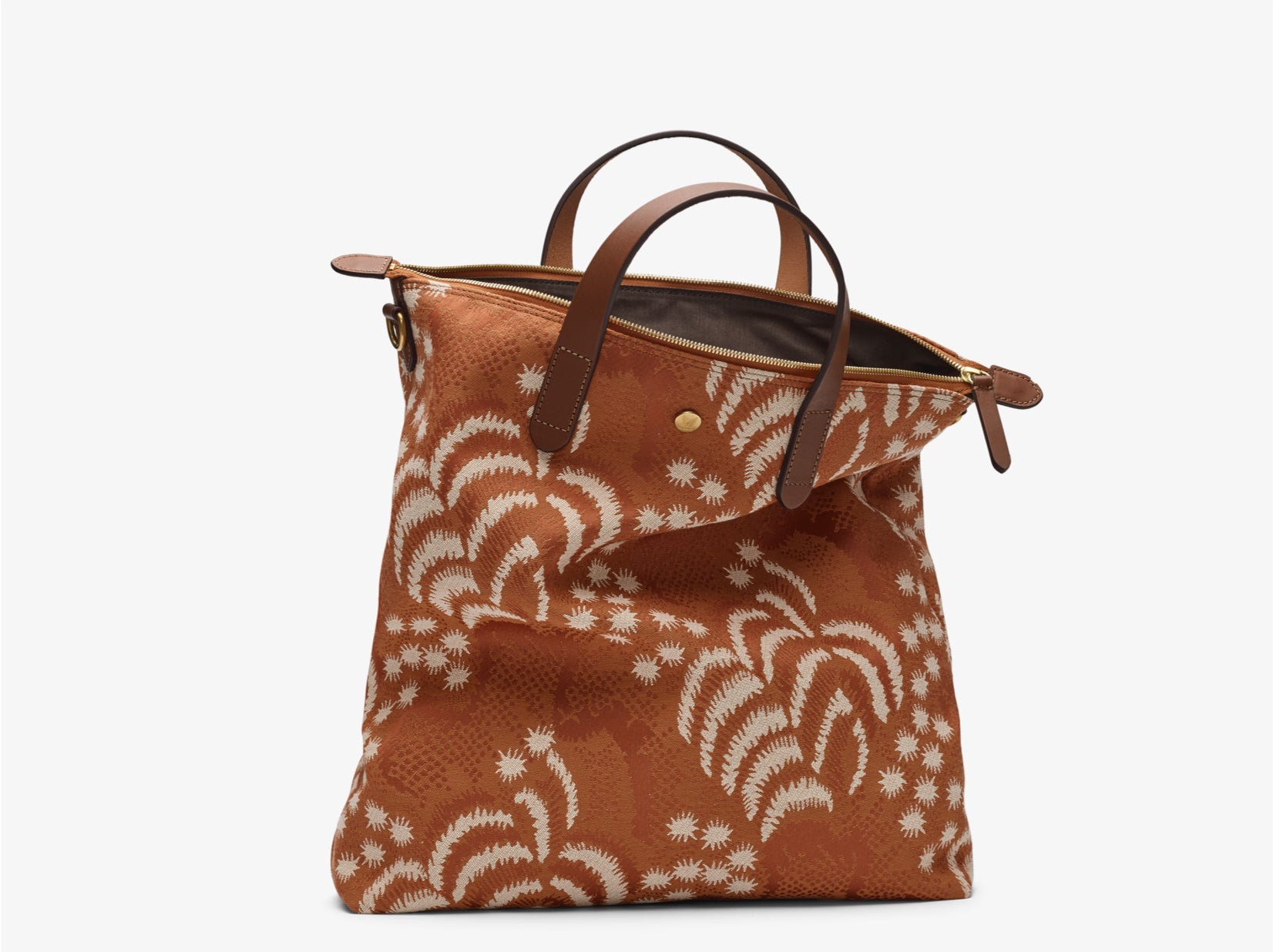 LumaVex - Shopper - Palm Jacquard/Cuoio
