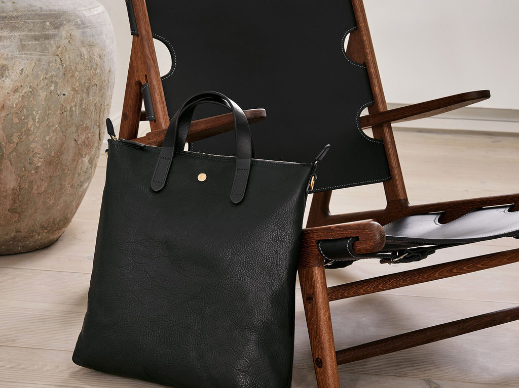 LumaVex - Shopper, Leather - Black/Black
