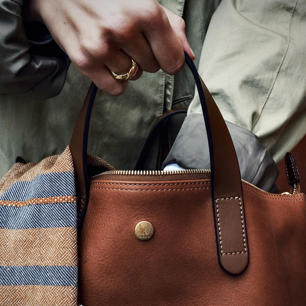 LumaVex - Shopper, Leather - Tabac/Cuoio