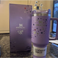 Stnley x Olivia Rodrio 40oz Insulated Glitter Tumbler – FlowStyle Handle Cup with Straw & Lid