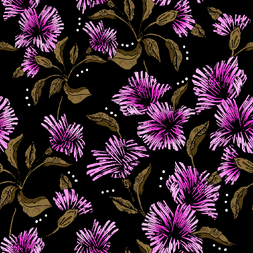 LumaVex - Dark illustration floral