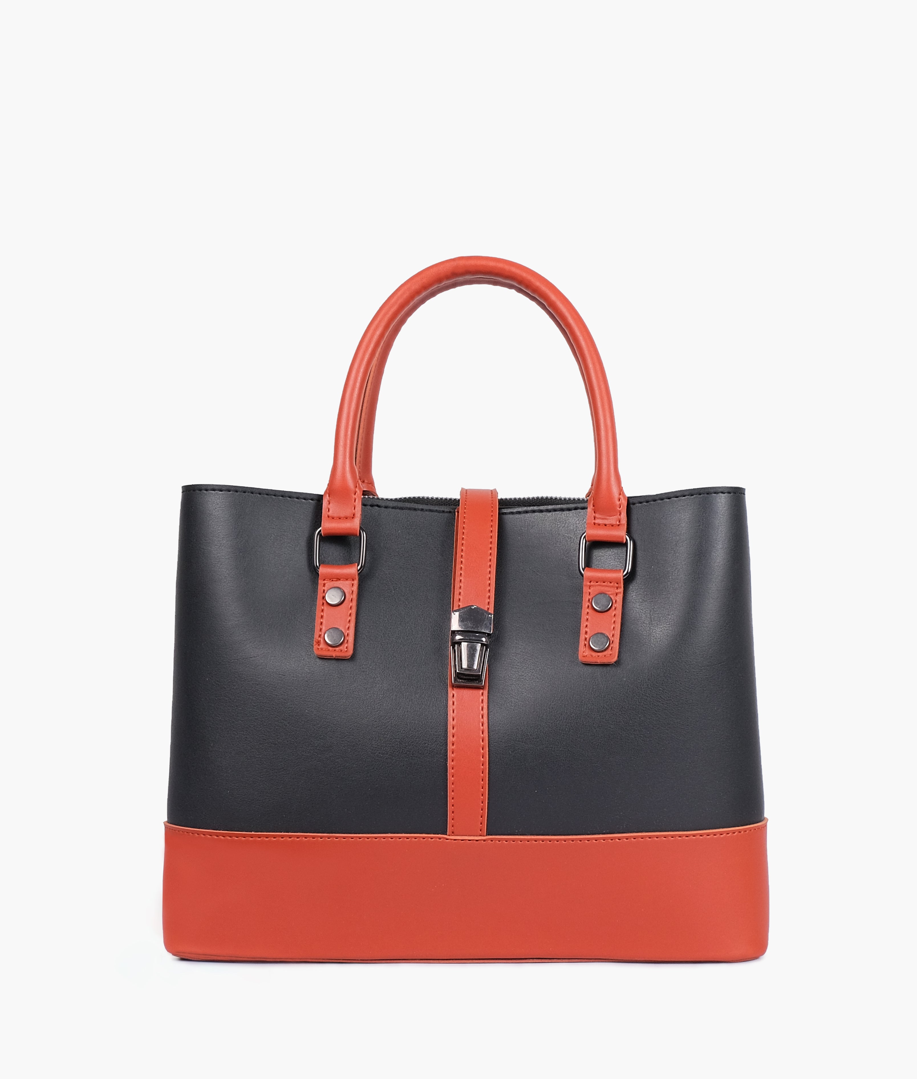 LumaVex - Black and rust multi-compartment shoulder bag