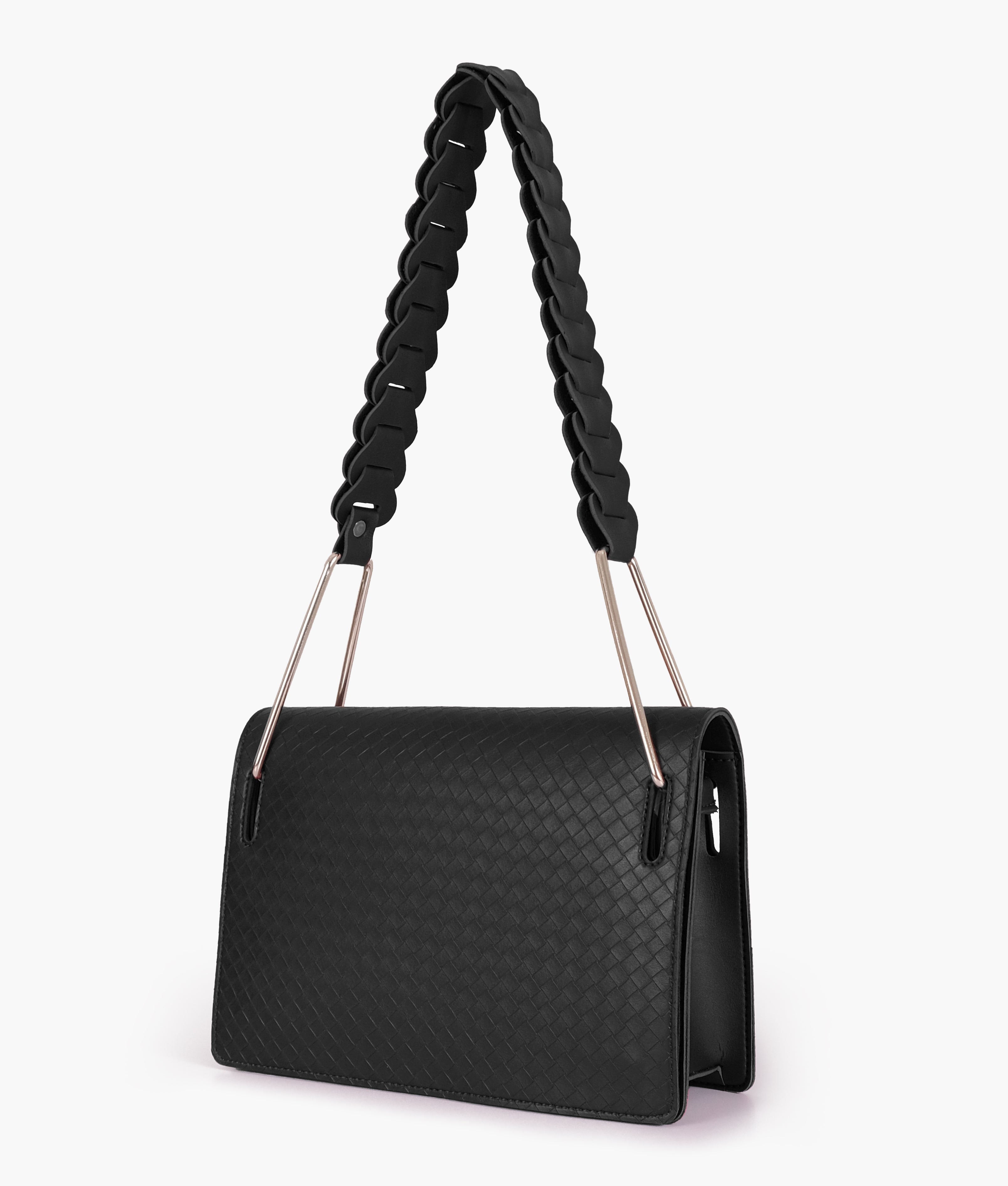LumaVex - Black loop strap shoulder bag